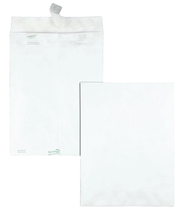 Alt view image 2 of 6 - Survivor 9 x 12 Catalog Envelopes made with DuPont Tyvek Material, Self Sealing, Puncture, Tear & Moisture Resistant, 100/Box (QUAR1460)