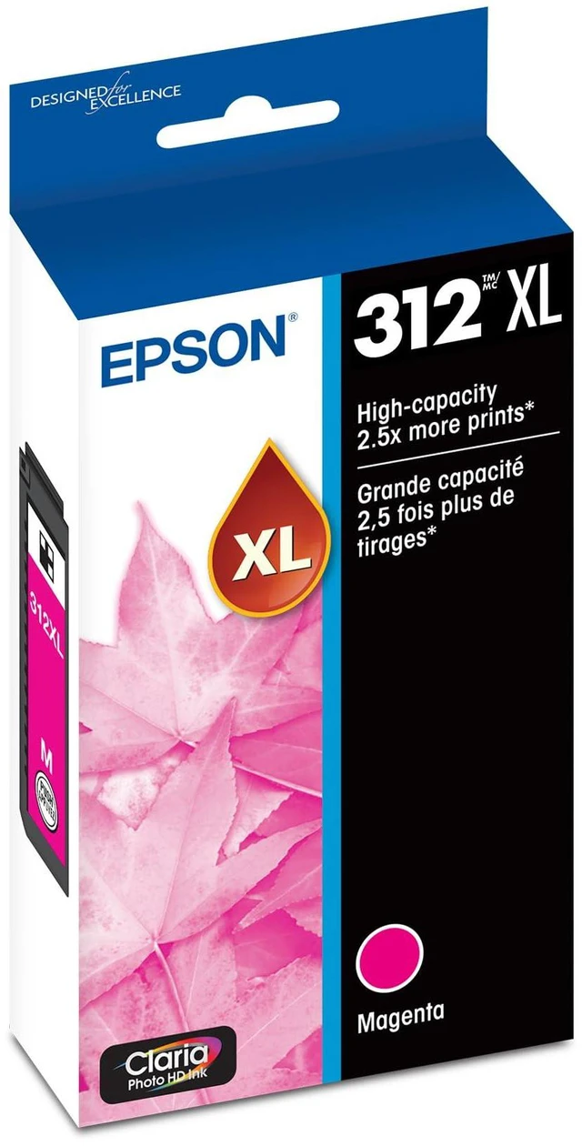 Main image of 312 Claria Photo HD Ink High Capacity Magenta Cartridge (T312XL320-S) Works with Expression XP-8500, 8600, 8700, 15000