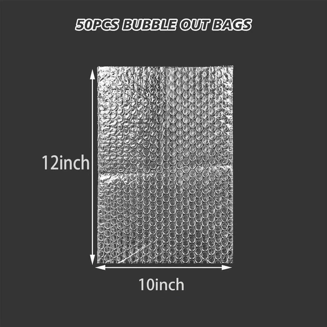 Alt view image 2 of 7 - 50PCS10x12" Clear Bubble Pouches Wrap,Double Wall Cushioned Wrap,Shockproof Double-Wall Thickening for Superior Protection,Lightweight,Durable,for Fragile Items,Electronics,Glasses,plate