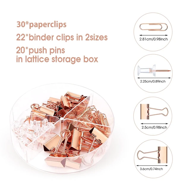 Alt view image 4 of 7 - Rose Gold Desk Organizers and Accessories Office Supplies Set Stapler, Pen Holder, Phone Holder, Scissors, Pen, Ruler, 30 Paper Clips, 22 Binder Clip, 20 Tacks and 1000pcs Staples