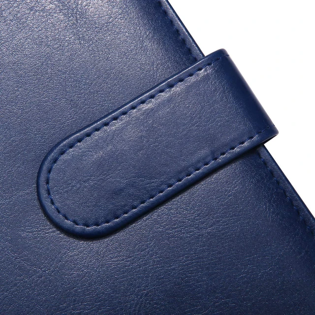 Alt view image 5 of 7 - Padfolio Clipboard Folder Portfolio, Faux Leather Folder Storage Clipboard with Cover for 8.5 x 11 Legal Pad A4 Refillable Folio Conference Writing Notepad (Blue)