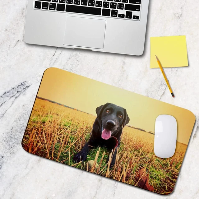 Alt view image 5 of 6 - Mouse Pad Custom Personalized Photo Picture & Text Neoprene Office Supplies & Gaming Computer Desk Accessories Rectangle Shape