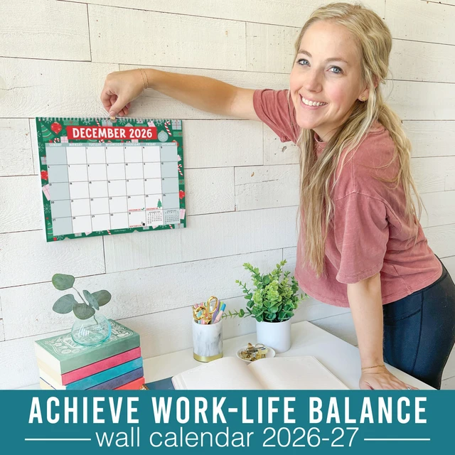 Alt view image 2 of 7 - 2026 Calendar Wall - 2026 Wall Calendar Large for School, Home & Office 18-Month Hanging Calendars, Academic Monthly Calendar from January 2026 to June 2027, Back to School Teacher Gifts