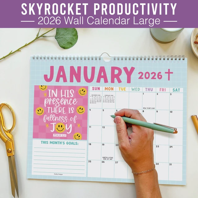 Alt view image 6 of 7 - 2026 Calendar Wall - 2026 Wall Calendar Large for School, Home & Office 18-Month Hanging Calendars, Academic Monthly Calendar from January 2026 to June 2027, Back to School Teacher Gifts