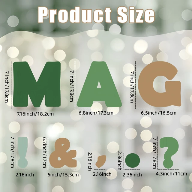 Alt view image 3 of 6 - 154 PCS 7" Bulletin Board Letters Green Eucalyptus Classroom Decorations Large Sage Green Letters Combo Pack Set for Bulletin Board Display Home School Classroom Decor