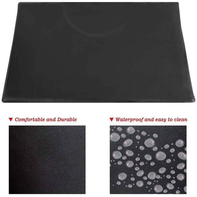 Alt view image 4 of 6 - 1 Inch Thick Barber Cutting Chair Salon Floor Mats for Beauty Hair Stylist Station Anti Fatigue (Black, 5 Ft × 3 Ft Rectangle)