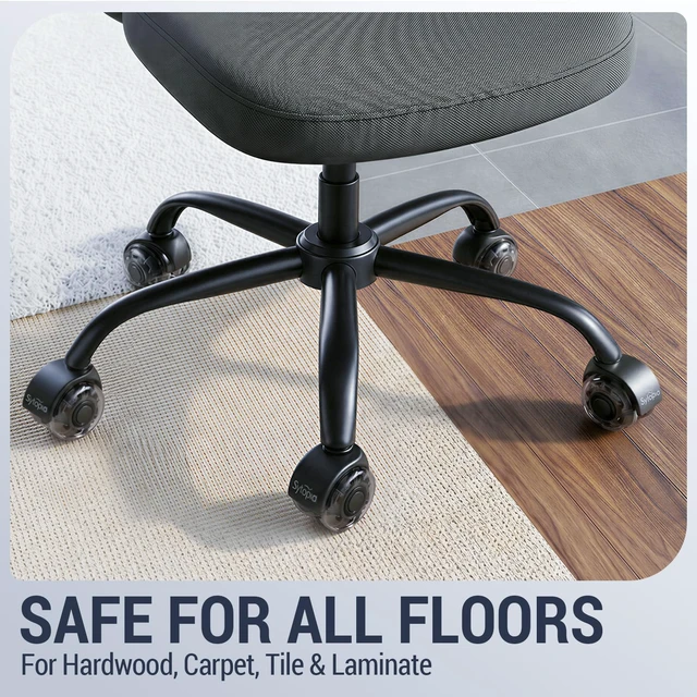 Alt view image 5 of 7 - Heavy Duty Office Chair Base Replacement, 2500 Lbs, 28"(70 cm), Metal Desk Chair Base Replacement Parts with Universal Gas Cylinder Hole and Casters Sockets, Matte Black