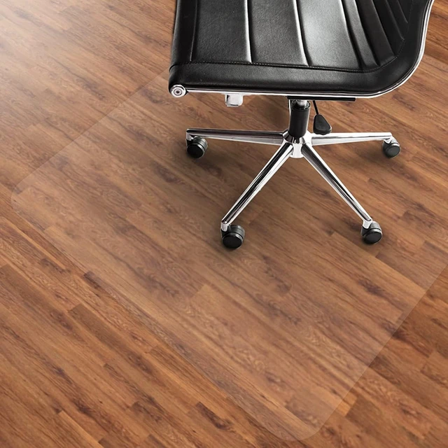 Alt view image 7 of 7 - Office Chair Mat for Hardwood Floor Clear Chair Mat for Easy Glide Floors Protector for Under Desk Chairs Mat Plastic Floors Mats for Office Chairs(36" x 55" for Hard Floor)