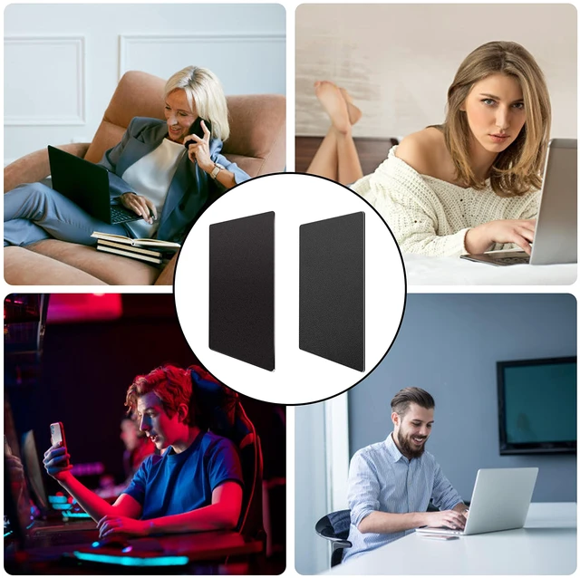 Alt view image 6 of 6 - Metal Aluminum Mouse Pad, Office and Gaming Thin Hard Mouse Mat Double Sided Waterproof Fast and Accurate Control Mousepad for Laptop, Computer and PC,9.45 X 7.87 Inch,Black