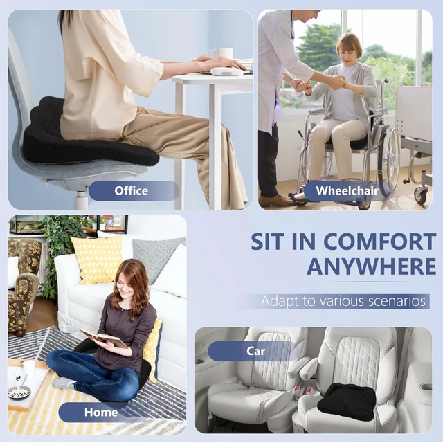 Alt view image 7 of 7 - Enlarged19.7in Gel Seat Cushion Pressure Relief Cushion for Long Sitting Honeycomb Gel Cushion for Wheelchair, for Heavy People, Egg Seat Cushion for Office Chair, Car, Home Soft & Breathable