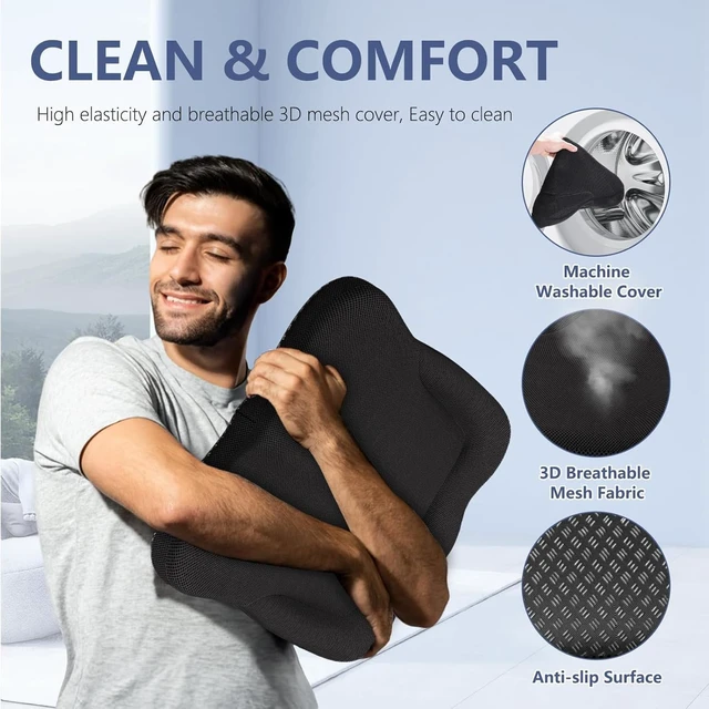 Alt view image 6 of 7 - Thicken 19.7in Seat Cushion Gel, Large Cooling Seat Cushion for Long Sitting, Cushion for Wheelchair, Pressure Relief Cushion Seat for Office Chair, Chair Seat Pads for Car Desk Chair Kayak Stadium