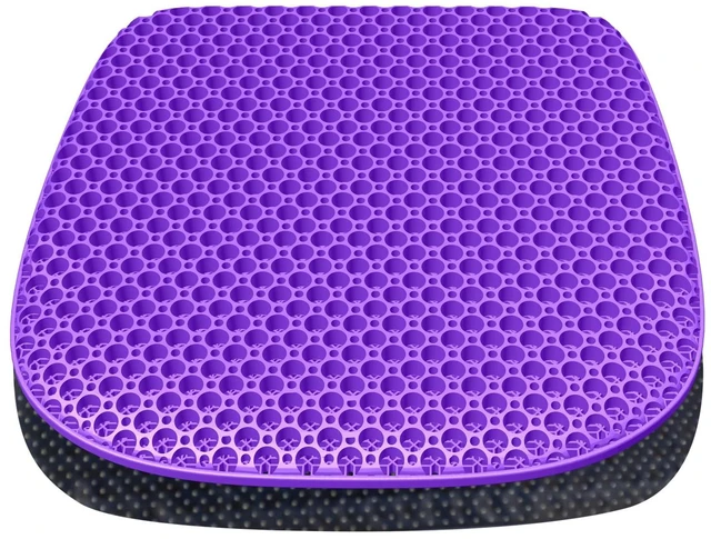 Main image of Gel Seat Cushion for Long Sitting Seat Pad For Car Office Chair Wheelchair Cool & Breathable & Comfortable,Purple Gel Seat Cushion For Car,Chair,Car Seat Cushion Gel Seat Pad For Hip Pain