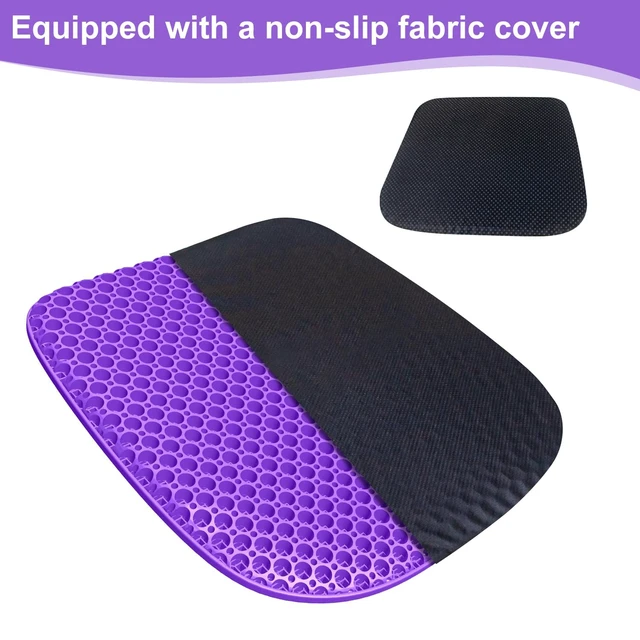 Alt view image 4 of 7 - Gel Seat Cushion for Long Sitting Seat Pad For Car Office Chair Wheelchair Cool & Breathable & Comfortable,Purple Gel Seat Cushion For Car,Chair,Car Seat Cushion Gel Seat Pad For Hip Pain