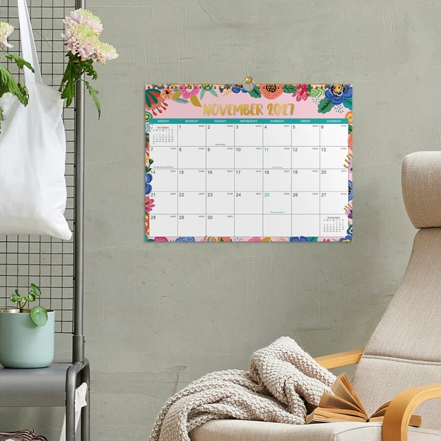 Alt view image 5 of 7 - 2027 Calendar - Wall Calendar 2027, 14.8'' x 11.5'' Jan. 2027 - Dec. 2027, Large Blocks, 2027 Wall Calendars with Julian Dates, Thick Paper