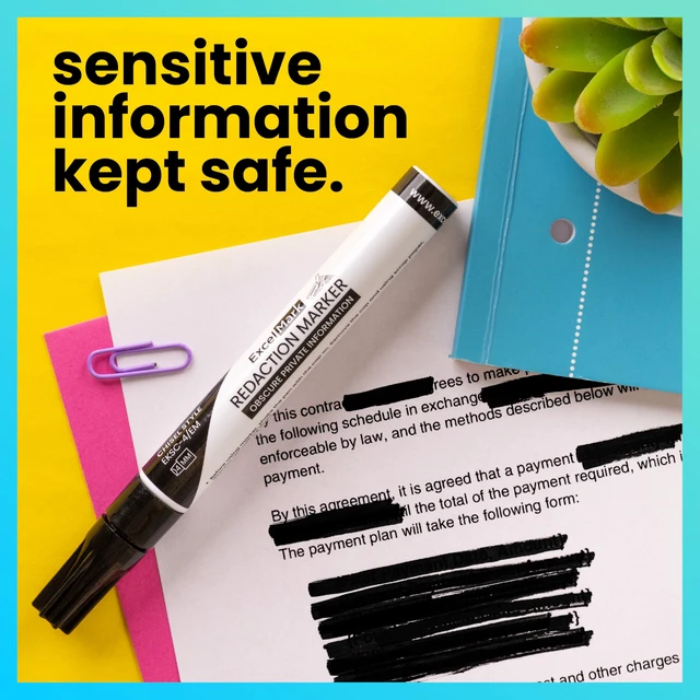 Alt view image 2 of 6 - Security Redaction Marker (12 pack)
