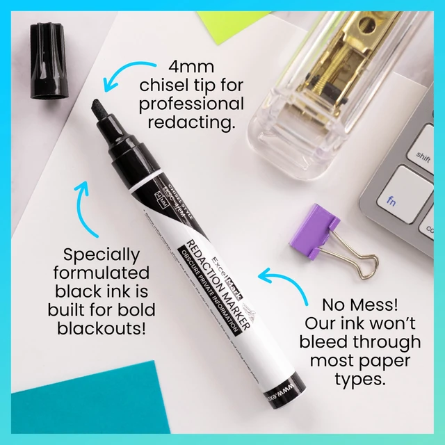 Alt view image 5 of 6 - Security Redaction Marker (12 pack)