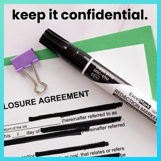 Alt view image 6 of 6 - Security Redaction Marker (12 pack)