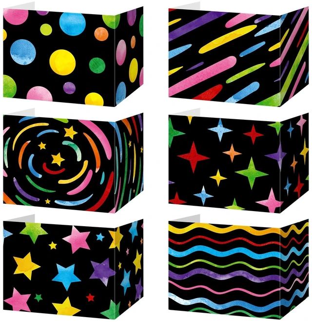 Main image of 36 Pcs Privacy Folders for Students, Test Dividers,Chalkboard Tri Fold Divider, Limits Distractions, 39 x 13 In Unfolded, 300 GSM Cardboard, Water Resistant, Classroom Test Study