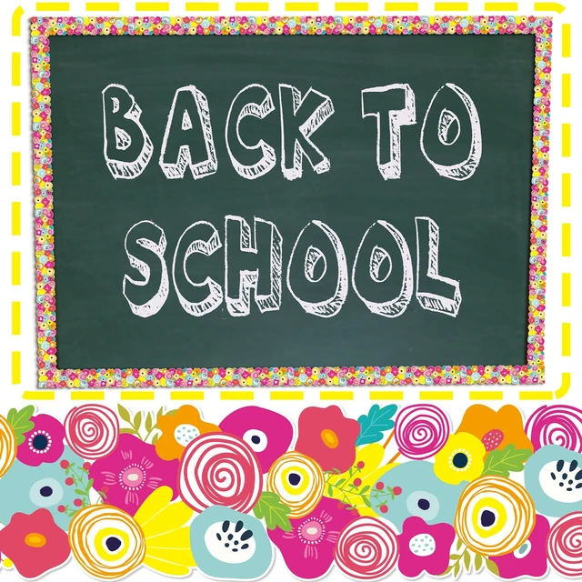 Alt view image 6 of 6 - 68.9 ft Flowers Bulletin Board Border Back to School Theme Decoration First Day of School Rolled Border Trim for Party Classroom Bulletin Boards Chalkboard Wall Decor