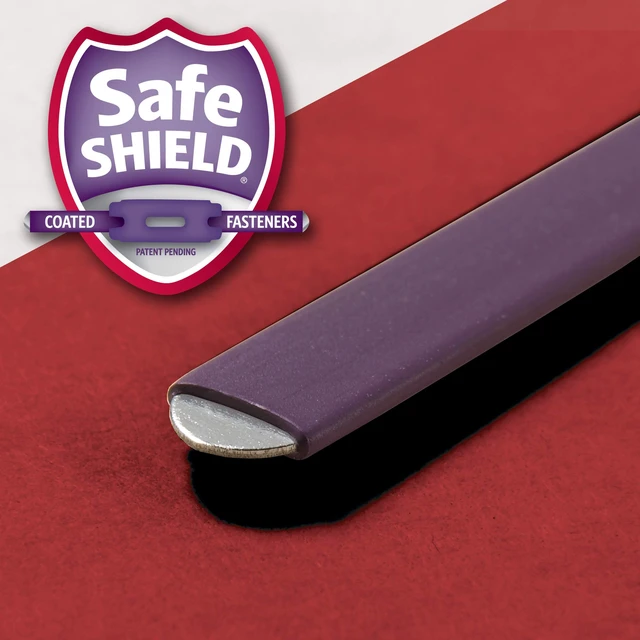 Alt view image 4 of 7 - Pressboard Classification File Folder with SafeSHIELD Fasteners, 1 Divider, 2" Expansion, Letter Size, Bright Red, 10 per Box (13731) (Pack of 1)