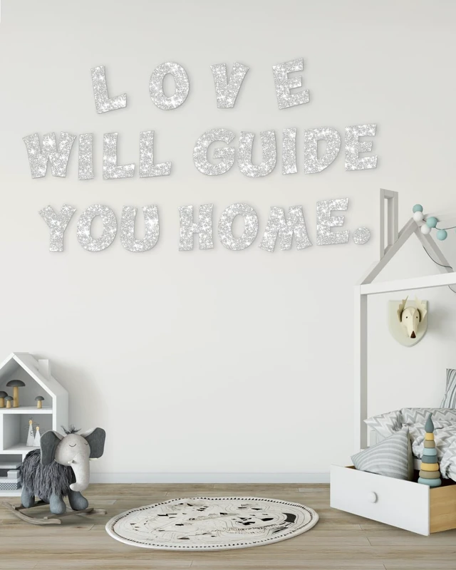 Alt view image 6 of 7 - 154 Pcs Large 7" Glitter Bulletin Board Letters for Classroom Cut Out Letters for Bulletin Board Decorations, Poster Board Letters Alphabet Cutouts for Classroom Wall Decor (Sliver)