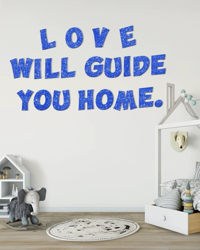 Alt view image 6 of 7 - 154 Pcs Large 7" Glitter Bulletin Board Letters for Classroom Cut Out Letters for Bulletin Board Decorations, Poster Board Letters Alphabet Cutouts for Classroom Wall Decor (Blue)