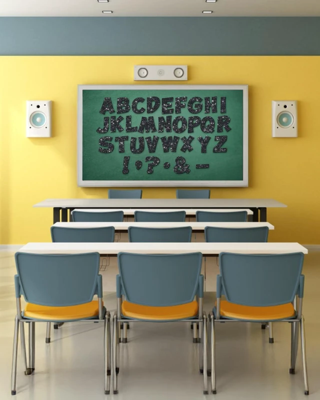 Alt view image 5 of 7 - 154 Pcs Large 7" Glitter Bulletin Board Letters for Classroom Cut Out Letters for Bulletin Board Decorations, Poster Board Letters Alphabet Cutouts for Classroom Wall Decor (Black)