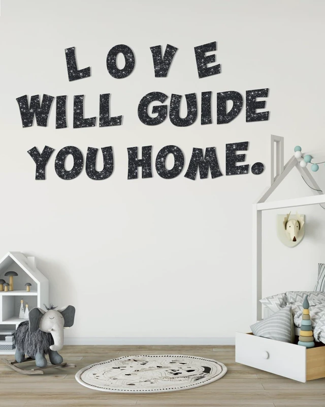 Alt view image 6 of 7 - 154 Pcs Large 7" Glitter Bulletin Board Letters for Classroom Cut Out Letters for Bulletin Board Decorations, Poster Board Letters Alphabet Cutouts for Classroom Wall Decor (Black)