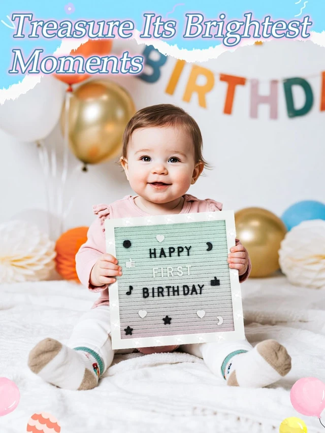 Alt view image 5 of 7 - 10×10" Light up Felt Letter Board with Changeable Letters & Tripod Custom Message Sign, Will You Be My Girlfriend/Baby Announcement/Pregnancy/Birthday/Halloween Decor, Gradient