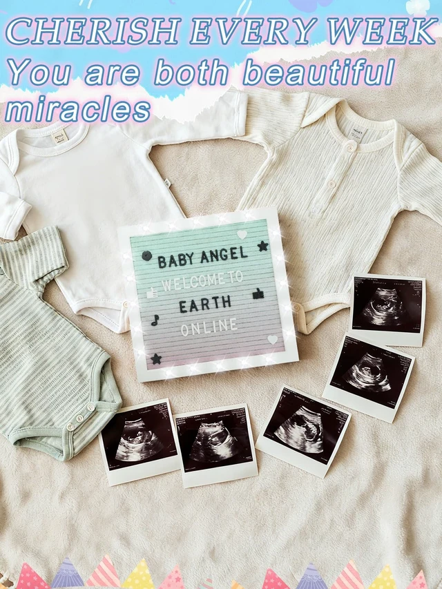 Alt view image 7 of 7 - 10×10" Light up Felt Letter Board with Changeable Letters & Tripod Custom Message Sign, Will You Be My Girlfriend/Baby Announcement/Pregnancy/Birthday/Halloween Decor, Gradient