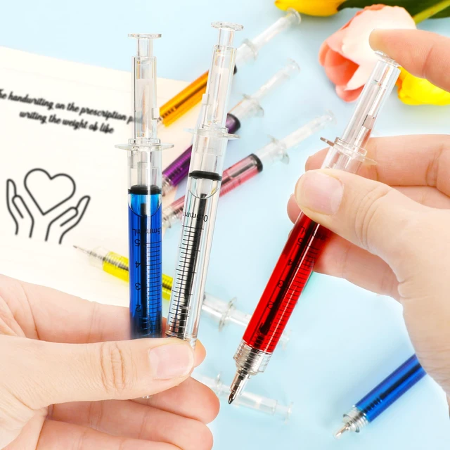 Alt view image 5 of 7 - 120PCS Syringe Pens Bulk, Fun Ballpoint Pens, Black Ink Pens for Nurses 8 Assorted Colors, 5" Ballpoint Pens, Novelty Design, Black Ink Writing Pens, Nurse Week Gifts, Nursing School Supplies
