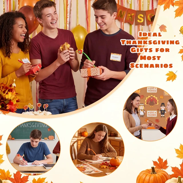 Alt view image 7 of 7 - 30 PCS Pens Fun Fall Pens Bulk, Cute Autumn Thanksgiving Gift Black ink, Soft silicone toppers, Prize for kids classroom, Thanksgiving fall party favors stuffers