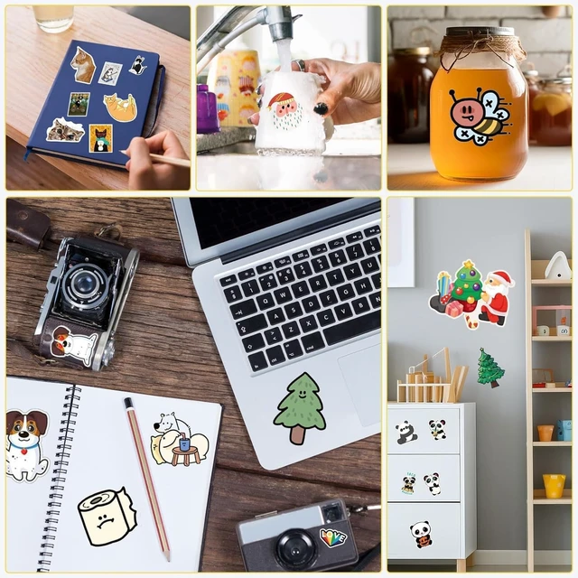 Alt view image 4 of 7 - 8.5x11 Printable Vinyl Sticker Paper, 60 Matte White Sheets Matte White Surface, for Inkjet Printers, Compatible With Cutting Machines, Labels, Decals & Craft Projects