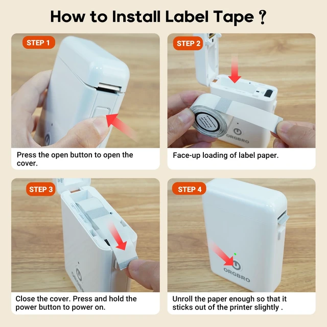 Alt view image 6 of 6 - Genuine X1 Label Maker Tape, 14×40mm, 3-Roll, Transparent Pre-cut Thermal Labels, Easy Tear off, BPA-Free, Strong Adhesion, Water-Proof & Oil-Proof, Great for School, Office, Home