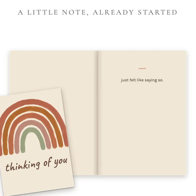 Alt view image 2 of 6 - 24 Thinking of You Cards with Envelopes - 24 Unique Modern Boho Designs, Warm Earth Tones, Short Starter Line Inside, Just Because Assortment