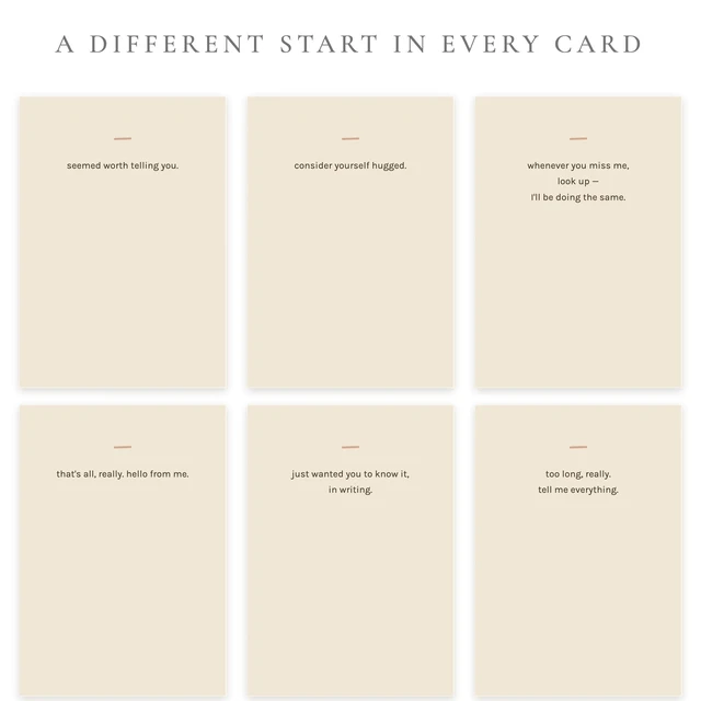 Alt view image 6 of 6 - 24 Thinking of You Cards with Envelopes - 24 Unique Modern Boho Designs, Warm Earth Tones, Short Starter Line Inside, Just Because Assortment