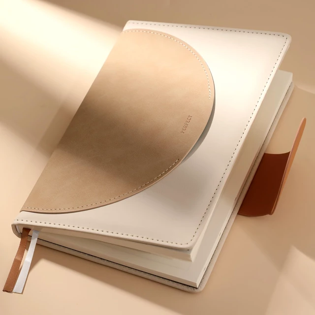 Alt view image 2 of 7 - Journal for Women Leather Journaling Notebooks Hardcover Diary Brown Buckle Closure, A5 Journals for Writing, 100 GSM Lined Journal for Business Work School, Note Taking, 5.9" x8.5"