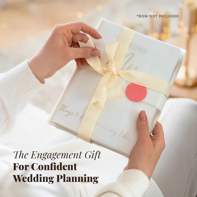 Alt view image 6 of 7 - Wedding Planner Book and Organizer - Faux Leather 'Future Mrs' Wedding Planning Book and Organizer I Wedding Binder with Pen & Bookmark. Includes Bridal Countdown Calendar I Designed in USA