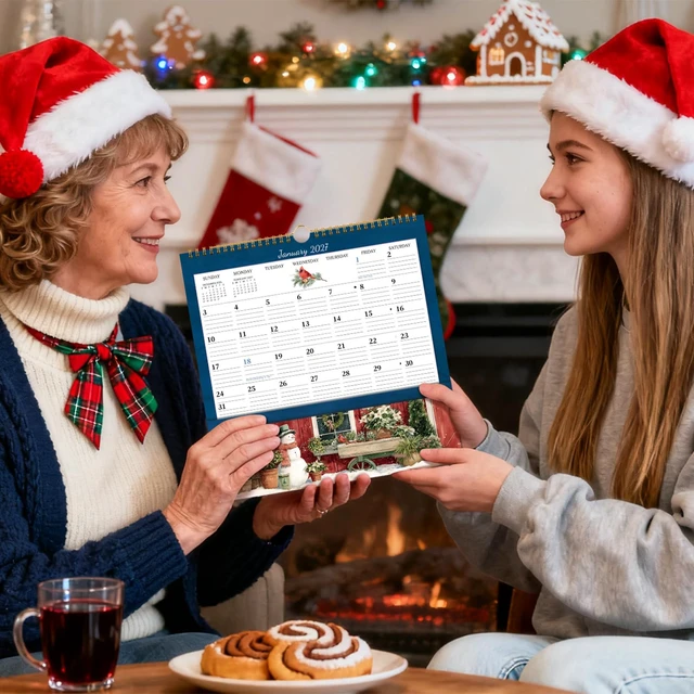 Alt view image 7 of 7 - 2027 Calendar - 2027 Wall Calendar with Pocket January 2027 to December 2027, 12'' x 12'' Monthly Calendars for Home, Office, School