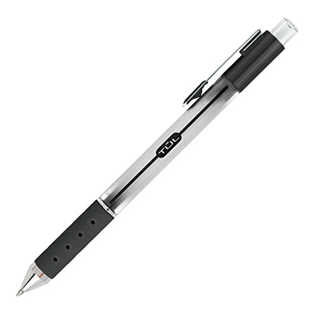 Alt view image 6 of 7 - ® GL Series Retractable Gel Pens, Medium Point, 0.7 mm, Silver Barrel, Assorted Business Inks, Pack Of 12 Pens