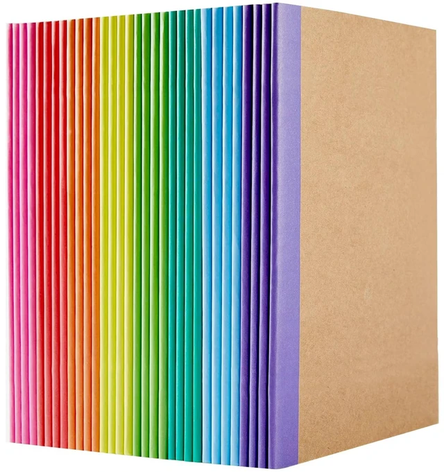 Main image of 50 Pack A5 Lined Kraft Notebook Journals 8.3x5.5 InTravel Journals Notebooks BulkSubject Notebooks 30 Sheets 60 Pages for Writing School Office Supplies (Multicolor Lined-50 Pack)