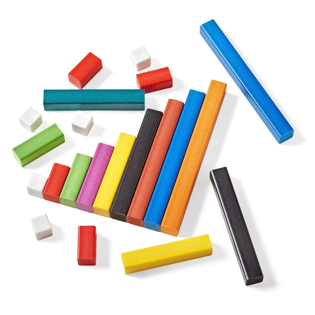Alt view image 6 of 7 - Plastic Cuisenaire Rods with Trays, Math Manipulatives, Montessori Math Rods, Math Counters, Math Blocks, Counting Blocks, Montessori Math, Fraction Bars, Number Rods (Set of 6)