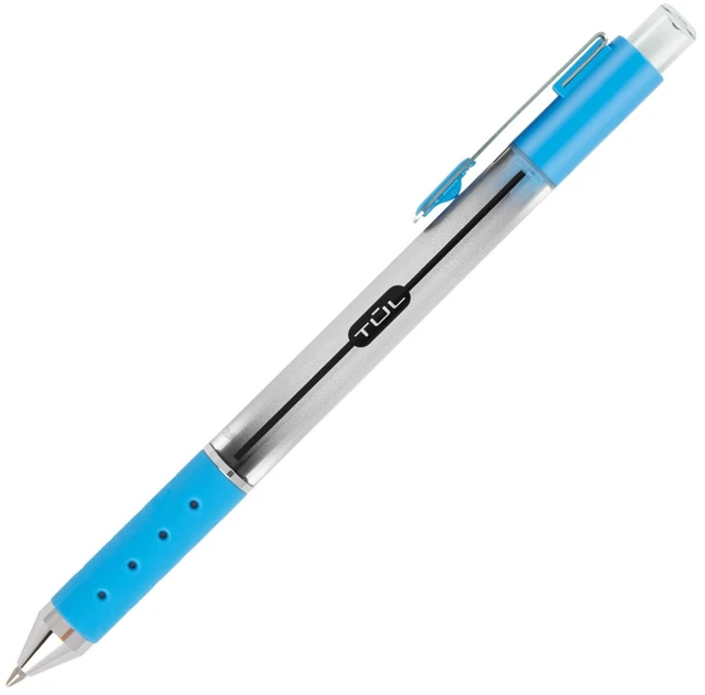 Alt view image 7 of 7 - Retractable Gel Pens, Bullet Point, 0.7 mm, Gray Barrel, Assorted Bright Ink Colors, Pack Of 8