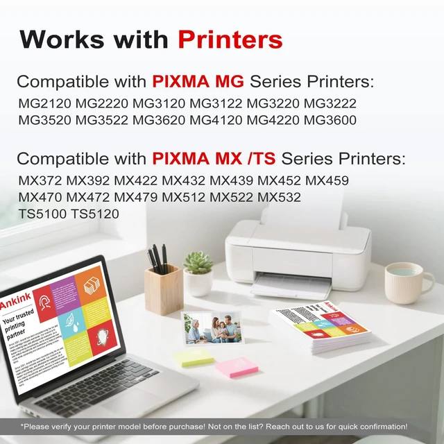 Alt view image 3 of 7 - 240XL 241XL Ink Cartridges Replacement for Canon PG-240 CL-241 Combo Pack 240 XL 241 XL Compatible with MG3620 MG3600 TS5120 TS5100 MG3220 MG3520 MG2120 MX452 MX512 MX532 (Black Tricolor,2-Pack)