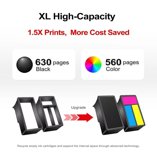 Alt view image 4 of 7 - 240XL 241XL Ink Cartridges Replacement for Canon PG-240 CL-241 Combo Pack 240 XL 241 XL Compatible with MG3620 MG3600 TS5120 TS5100 MG3220 MG3520 MG2120 MX452 MX512 MX532 (Black Tricolor,2-Pack)