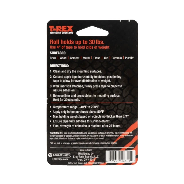 Alt view image 2 of 7 - Waterproof Mounting Tape,Clear (285338),(Pack of 6)