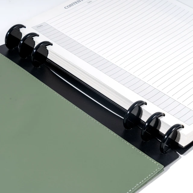 Alt view image 3 of 7 - Discbound Lined Refills for 8.58 x 11 Hardcover Notebook, Spiral Journal Notebook for Office Work Meeting Planner, for School Students Class Notes, Large