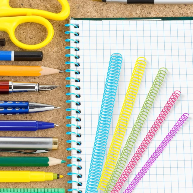 Alt view image 5 of 7 - 120 Pack Binder Coils,1/4 5/16 3/8 1/2 5/8 3/4 Inch,Colorful Plastic Spiral Binding Coils for Documents, Reports, Notebooks, Compatible with Standard Binding Machines, Office Supplies