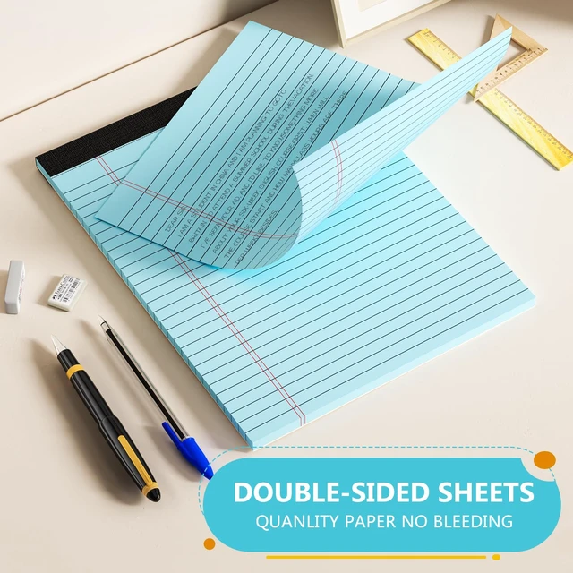 Alt view image 4 of 7 - Colored Legal Pads 8.5 x 11 Note Pad 6 Pack Lined Paper Wide Ruled Notepads Pink Legal Pad 8.5'' x 11'' Writing Pad 8.5 x 11 Note Pads Pads of Paper Wide Ruled Colored Notepad, 30 Sheets/Pad