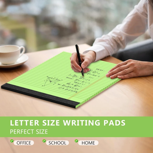 Alt view image 5 of 7 - Colored Legal Pads 8.5 x 11 Note Pad 6 Pack Lined Paper Wide Ruled Notepads Pink Legal Pad 8.5'' x 11'' Writing Pad 8.5 x 11 Note Pads Pads of Paper Wide Ruled Colored Notepad, 30 Sheets/Pad